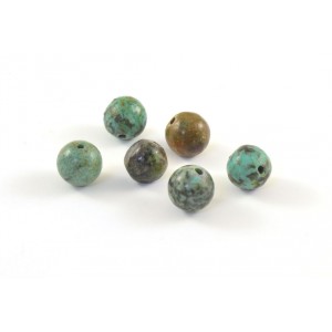 PIERRE RONDE 8MM TURQUOISE AFRICAIN